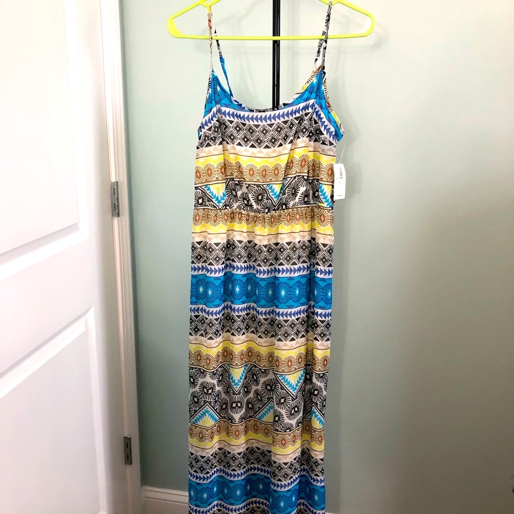 Summer Tank Dress Full Length Size Medium NWT
